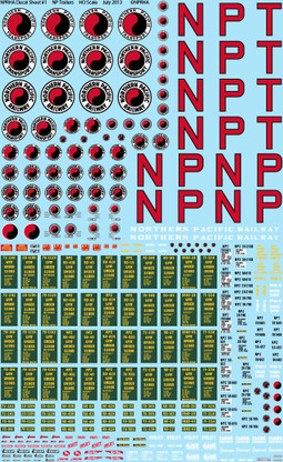 HO-Scale NP Trailer Decals