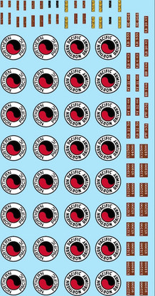 HO Decals for NP War Emergency Boxcar