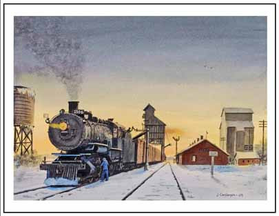 NP 1504 at Glen Ullin ND Winter Cards