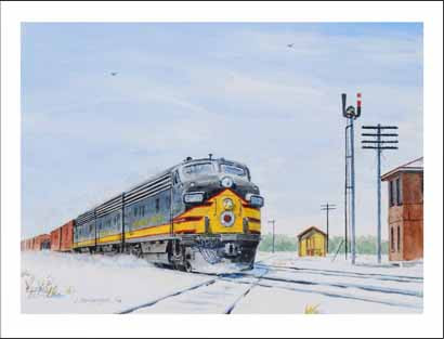 NP 6008 at Detroit Lakes MN Winter Cards