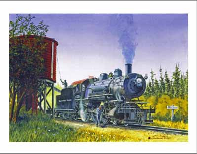 NP 1361 on the North Bend Logger Note Cards