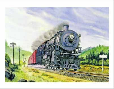 NP 1745 on Getchell Hill WA Note Cards