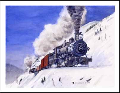 NP 501 on Stampede Switchbacks Winter Card