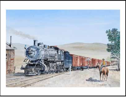 NP 1522 at Norris MT Note Card