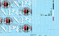 Complete Decals for Cannon & Co. NP Boxcars