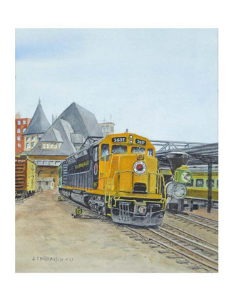 Locomotives from Northern Pacific??s first and last classes purchased are displayed at the Lake Superior Railroad Museum in Duluth MN. NP 3617, an SD45 purchased in 1968 is parked next to the Minnetonka, one of four engines purchased in 1870 to support the original NP construction.