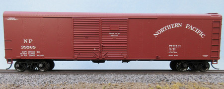 Bowser 50 ft, double sliding door, round roof, PRR X31 designed boxcar.