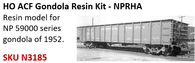 HO-scale NP 59000 series ACF Gondola Resin Kit (N3185)