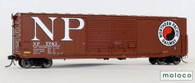HO-Scale Moloco NP7720 LR 11-69 NP Brown -Green repaint Brainerd built 50' XM 15-0 Double-slider 