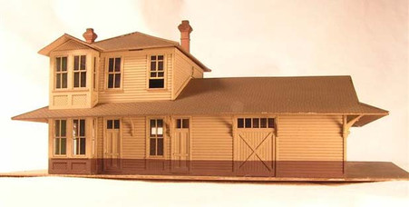 HO-Scale NP 2-Story Depot