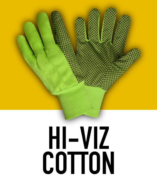 High Visibility Cotton Gloves