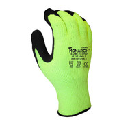 Cordova Monarch SUB-ZERO Hi-Vis Green TAEKI5® Gloves, 7-Gauge, Polyurethane Coating, Cut Level 3 (Pair)