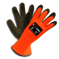 Cordova iON CHILL Latex Coated Gloves, 10-Gauge, HI-VIS Orange Shell, Latex Palm (Dozen)