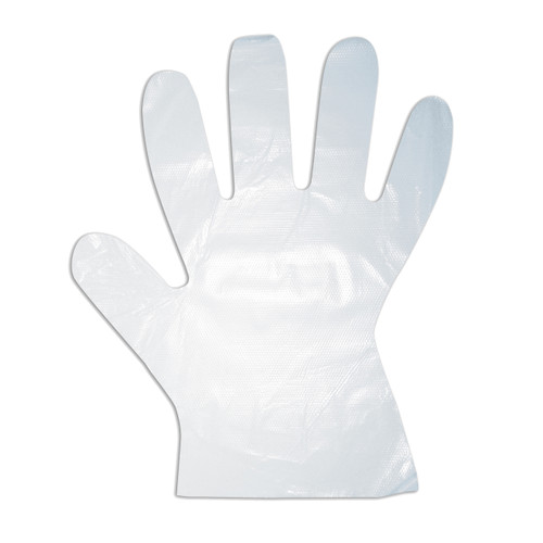 High Density Polyethylene Gloves, 1-MIL, Embossed Grip