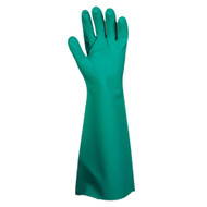 Premium Green Nitrile Gloves, 22-MIL, Unlined, Pebble Grip, 18-INCH (6 Dozen)