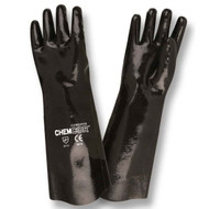 CHEM-COR Supported Neoprene Gloves, Jersey Lined, Smooth Finish, 18-INCH (6 Dozen)