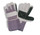 Regular Cowhide Leather Gloves, Joint Palm, Rubberized Gauntlet Cuff