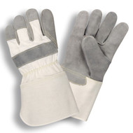 Cordova Side Split Cowhide Leather KEVLAR® Gloves, Rubberized Gauntlet Cuff (Dozen)