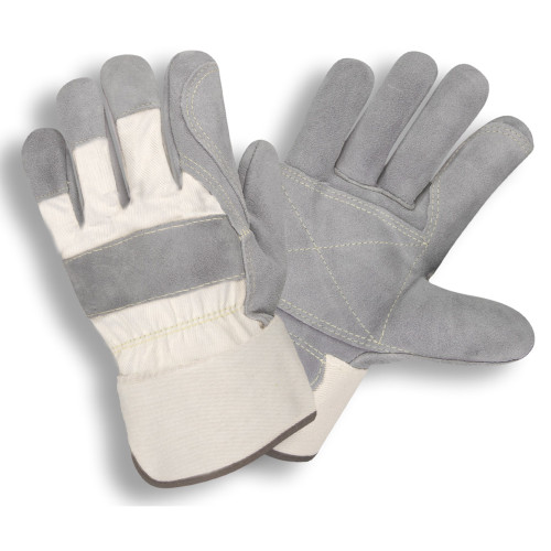 Cowhide Leather KEVLAR® Gloves, Double Palm, Rubberized Safety Cuff