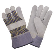 Cordova Side Split Cowhide Leather KEVLAR® Gloves, Striped Back, Rubberized Safety Cuff (Dozen)