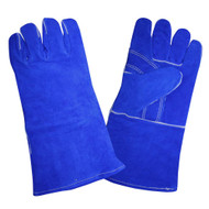 Cordova Select Kevlar® Leather Welding Gloves, Reinforced Thumb, Full Sock Lining, Blue (Dozen)