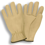 Cordova Standard Cowhide Leather Drivers Gloves, Unlined, Elastic Back, Straight Thumb (Dozen)
