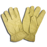 Cordova Standard Pigskin Leather Drivers Gloves, Unlined, Elastic Back, Keystone Thumb (Dozen)