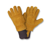 Cordova FREEZEBEATER® Side Split Cowhide Leather Gloves, C150 Thinsulate® Lined, Knit Wrist, Russet (Pair)