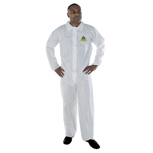 DEFENDER White Microporous Coverall (Case of 25)