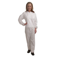 Cordova Heavy Weight White Polypropylene Coverall, Elastic Wrists & Ankles
