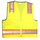 Class II Surveyors Vest, Two-Tone Trim, Lime