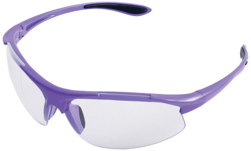 ERB ELLA Safety Glasses, Anti-Scratch Lens, Purple Frame