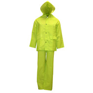 Cordova STORMFRONT HV 3-Piece Rain Suit, .35mm Fabric, Hi-Viz Lime