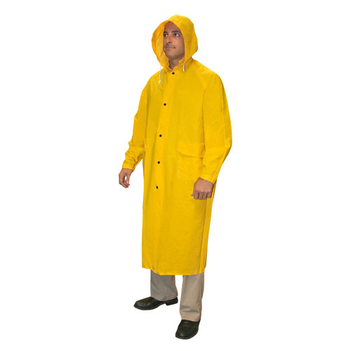 Cordova RENEGADE 2-Piece Vented Rain Coat, .35mm Fabric, 49" Length, Yellow