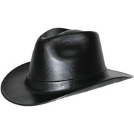 Occunomix Vulcan Cowboy Hard Hat, 6-Point Ratchet Suspension, Black