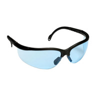 BOXER Safety Glasses, Black with Blue Lens