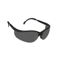 BOXER Safety Glasses, Black with Gray Lens