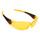 DOBERMAN Safety Glasses, Gel Nose Piece, Temple Sleeves, Amber Lens