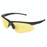 CATALYST Safety Glasses, Black Gloss Frame with Amber Lens, Bayonet Temples
