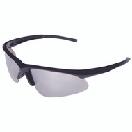 CATALYST Safety Glasses, Black Gloss Frame with Silver Mirror Lens, Bayonet Temples