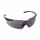 OPTICOR Safety Glasses, Black Frame with Blue Mirror Lens, TPR Nose Piece & Temples