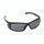VENDETTA Safety Glasses, Black Frame with Gray Lens, Side Shields