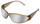 BOAS Original Safety Glasses, Brown Frame with Silver Lens