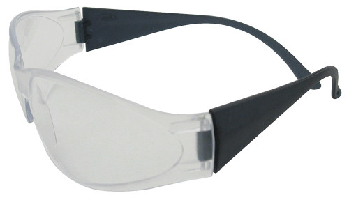 BOAS Original Safety Glasses, Gray Frame with Clear Lens
