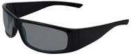 BOAS XTreme Safety Glasses, Black Frame with Gray Lens