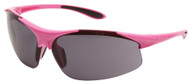 ELLA Safety Glasses, Pink Frame with Gray Lens