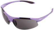 ELLA Safety Glasses, Gray Anti-Scratch Lens, Purple Frame (Dozen)