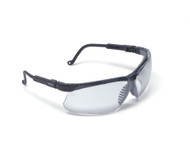 Genesis Safety Glasses, S3200, Black Frame, Clear Ultra-Dura Lens, Pack of 4