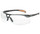 UVEX Protégé Safety Glasses, Black Frame, Clear Ultra-Dura Lens