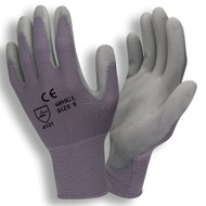 Standard Gray PU Coated Gloves, 13-Gauge, Nylon Shell, 1 Dozen